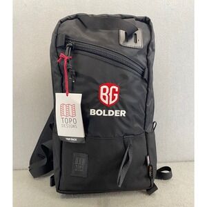 Topo Designs TRIP Pack Black Cordura Backpack Bolder BG Logo US Made NWT